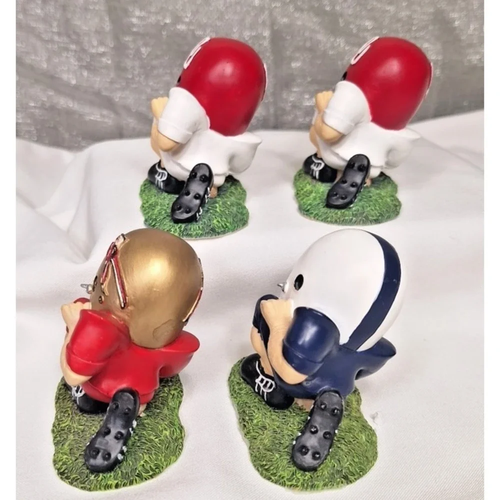 Vintage Kiwi Collection Tailgaters The Linemen‎ Football Figurines Lot of 4